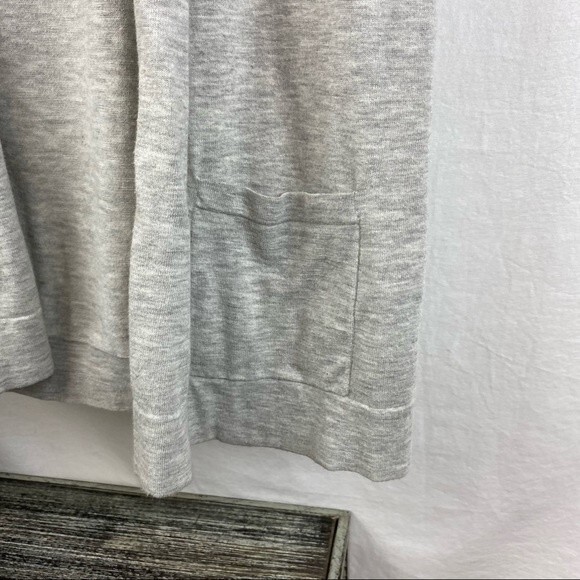 Theory Gray Open Front Short Sleeve Light Weight Sweater S - Picture 4 of 7